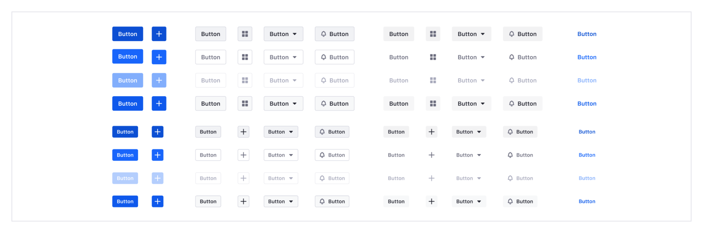 a screenshot with a total of 88 different button components!