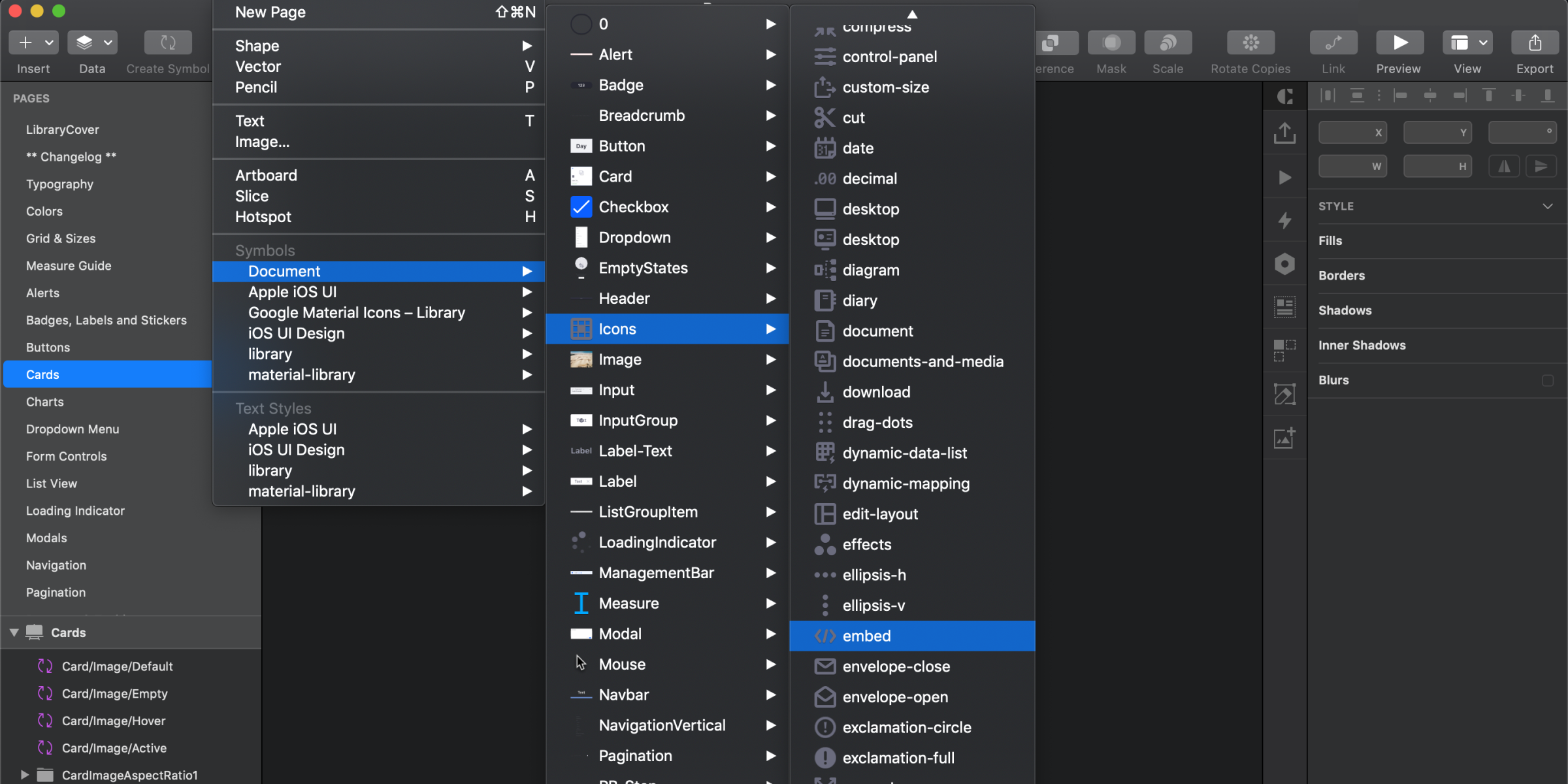 Showing the instance menu for the icons with more than 10 sub-menus and cover all the screen.