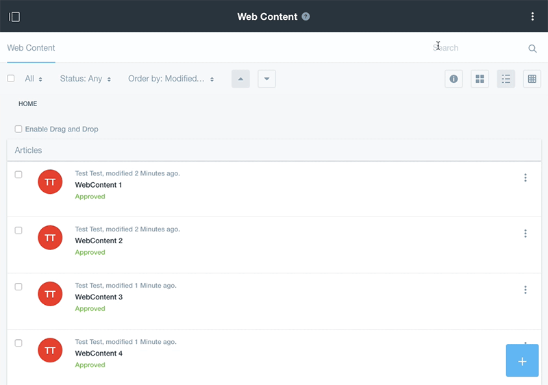 animations showing how an empty search works