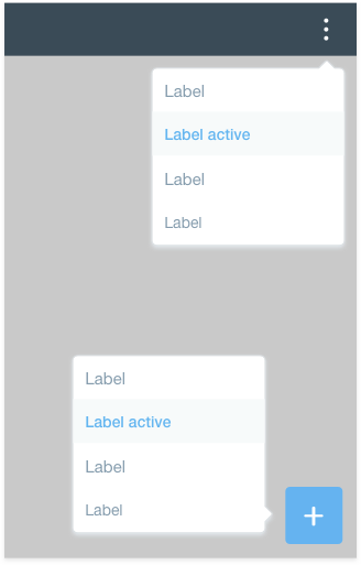 default dropdown menu example