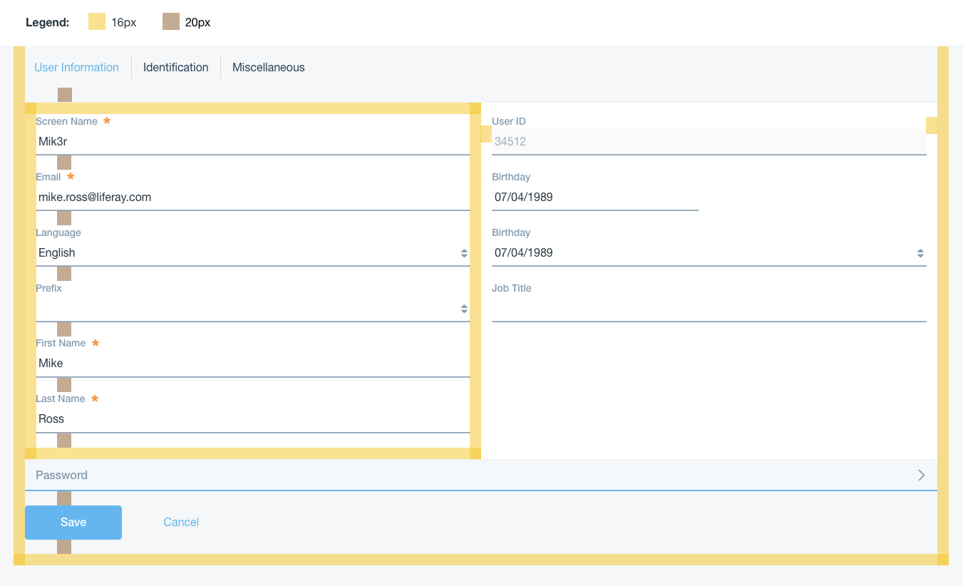 form distances to build up forms using Lexicon