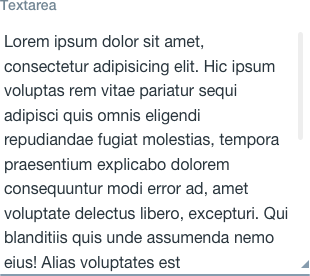 text area
