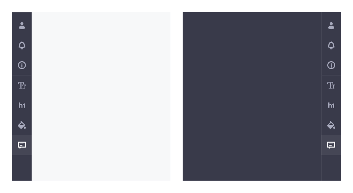 Right and left alignment in a Vertical Bar