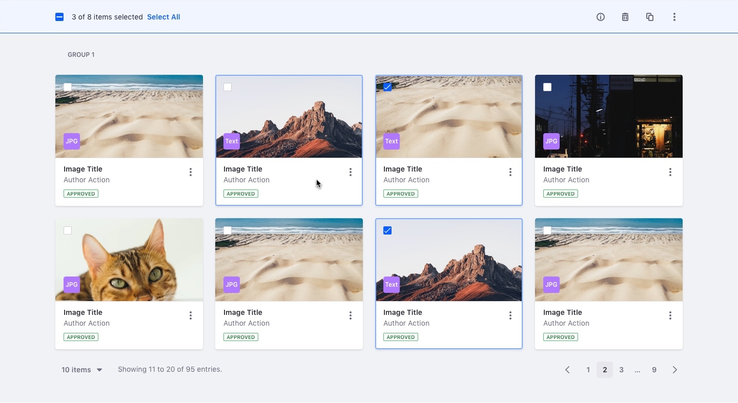 Dataset template Card template example