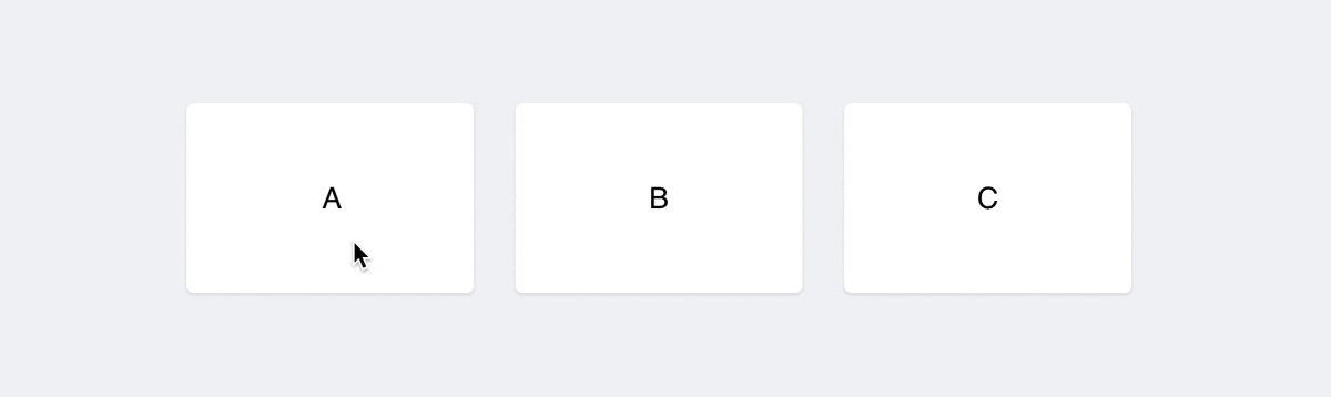 drag and drop to move cards, replace and move
