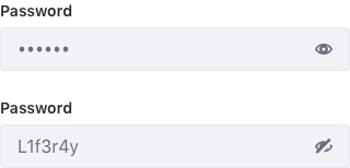 password field with masked text