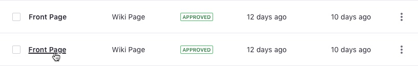 title link example in a table