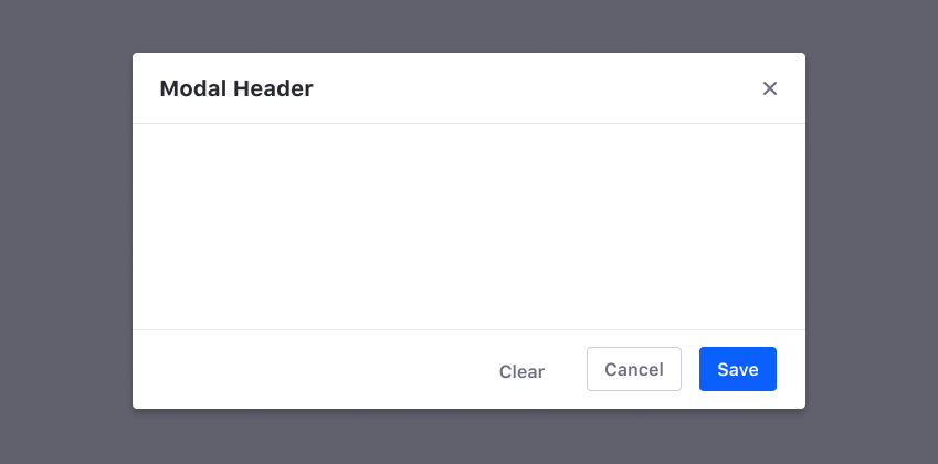 modal window over a dark transparent background