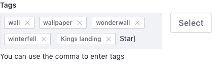 multiple select field with N lines