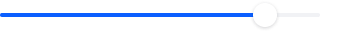 A Slider with blue progress