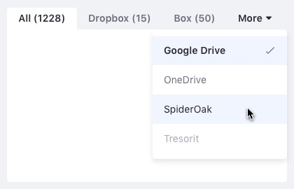 Classic tab with rounded corners at top corners