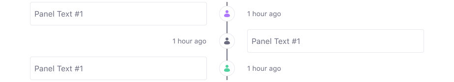 timeline center aligned odd order