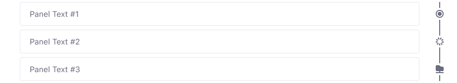 timeline right aligned