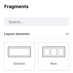 Section divider using sentence case