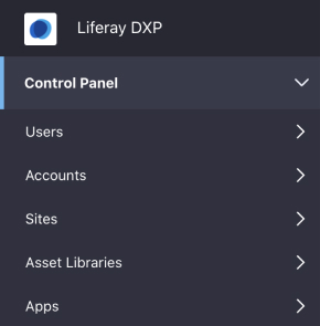 Menu with items in title case
