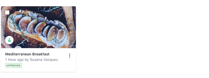 user sticker position example in web content card