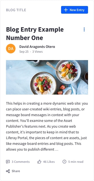 Asset toolbar in Blogs 4 columns case