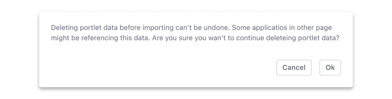 confirmation message