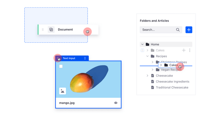 Drag and Drop examples in Liferay products
